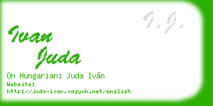 ivan juda business card